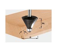 Festool Fresa de Bisel HW S8 D38,5/23/30° - Fresado de Chaflán | Angulo 30°, diámetro 38,5 mm, longitud de corte 23 mm - uso con o sin cojinete de bolas
