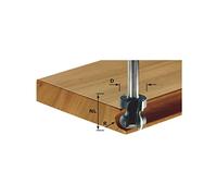 Festool Fresa para listón de agarre HW S8 D22/16/R2,5+6