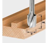 Festool HS Spi S8 D18/25 fresa espiral 18 x 25 x 57 x 8 mm ( 490950 ) para fresadora OF 900, OF 1000, OF 1010, OF 1010 R, OF 1400, OF 2000, OF 2200