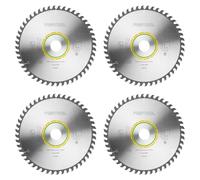 Festool HW 225x2,6x30 W48 Hoja de sierra circular WOOD FINE CUT 4 pzs. ( 4x 488289 ) 225 x 2,6 x 30 mm 48 dientes para tableros alistonados, contrachapados, tableros multiplex, cristal acrílico, MDF