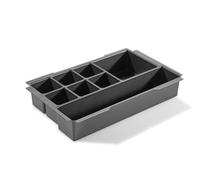 Festool Inserto Universal TZE-UNI SYS3 S 76 - Organizador Systainer | Compatible con Systainer³ S 76 - 258 x 164 x 45 mm - compartimentos ajustables para accesorios y piezas pequeñas