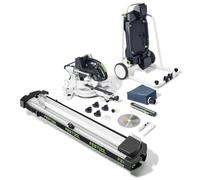 Festool KAPEX KSC 60 EB - Sierra de tracción con batería | Sierra ingletadora a batería con motor EC-TEC, guía de doble columna y bastidor inferior para cortes precisos de inglete y