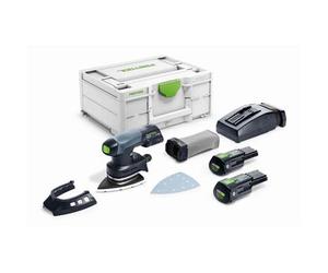 Festool Lijadora Híbrida Delta Dtsc 400 3,0 I-plus - 2 Baterías 3.0 Ah 18v - Systainer Sys3 M 187 - 577508