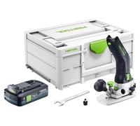 Festool MFKC 700 EB-Basic: fresadora de cantos con batería de 18 V, 8 mm, sin escobillas + 1 batería de 4,0 Ah + Systainer - sin cargador