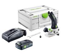 Festool MFKC 700 KA EB-Basic, fresadora de cantos con batería de 18 V, 8 mm, sin escobillas + 1 batería de 4,0 Ah + cargador + Systainer