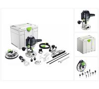 Festool OF 1400 EBQ-Plus + Box-OF-S fresadora 1400 W 6 - 12,7 mm ( 576540 ) + Juego de fresas de 10 piezas + Systainer