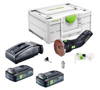Festool OFKC 500 R3 EB-Basic: fresadora de cantos a batería de 18 V, 10 mm, sin escobillas + 2 baterías de 4,0 Ah + cargador + Systainer