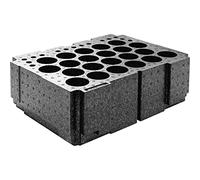 Festool Organizador TZE-KT SYS3 M para Cartuchos y Boquillas | Plantilla de espuma para Systainer³ M - almacena 22 cartuchos con boquillas - diseño compacto y ligero