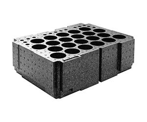 Festool Organizador TZE-KT SYS3 M para Cartuchos y Boquillas | Plantilla de espuma para Systainer³ M - almacena 22 cartuchos con boquillas - diseño compacto y ligero
