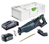 Festool RSC 18 EB-Basic Sierra de sable sin cable 18 V sin escobillas + 1x Batería 5,0 Ah + Ladegert + Systainer