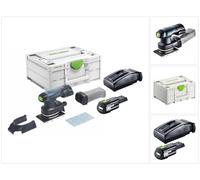 Festool RTSC 400-Basic Batería 18 V 80 x 130 mm lijadora vibratoria sin escobillas + 1x batería 3,0 Ah + cargador + systainer