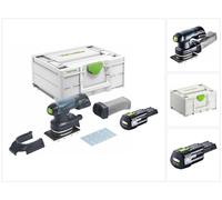 Festool RTSC 400-Basic Lijadora vibratoria a batería 18 V 80 x 130 mm Sin escobillas + 1x batería 3,0 Ah + Systainer - sin kit de carga