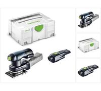 Festool RTSC 400 Li-Basic Lijadora orbital a batería 18V en SYSTAINER + 1x Adaptador de red ACA 18V ERGO