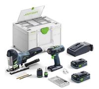 Festool Set Atornillador y Sierra de Calar T 18+3/PSC 420 I-Set | Set profesional con batería 18 V intercambiable, Systainer T-LOC y estuche de puntas BKS SYS3 incluido