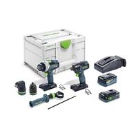 Festool Set de taladro atornillador y atornillador de impacto TID 18 5,0/4,0-Set TPC 18/4