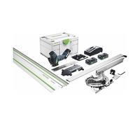 Festool Sierra a Batería para Aislante ISC 240 HPC 4,0 EBI-Plus-XL-FS | Con 2 baterías, cargador rápido, juego de corte ondulado, riel guía FS 1400/2 y Systainer
