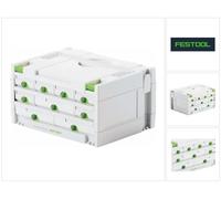 FESTOOL Sortainer SYS 3 SORT/9, 395x295x210mm Systainer Con 9 Cajones 491985