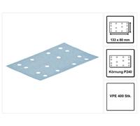 Festool STF 80x133 tiras de lija granate P240 80 x 133 mm 400 unid. ( 4x 497124 ) para correderas RTS 400, RTSC 400, RS 400, RS 4, LS 130