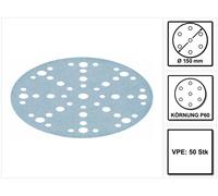 Festool STF D150/48 Discos de amolar granate P60 150 mm 50 uds. ( 575161 ) para RO 150, ES 150, ETS 150, ETS EC 150, LEX 150, WTS 150, HSK-D 150