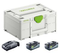Festool SYS 18V 2x8.0/SCA16 Energy Set ( 577327 ) 2x batería 18 V 8.0 Ah + cargador + Systainer