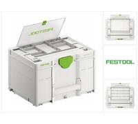 Festool SYS3 DF M 237 Systainer Maletín de herramientas con compartimento de tapa 396 x 296 x 237 mm 21,4 l conectable (577348)