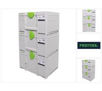 Festool SYS3 M 237 Systainer set 396 x 296 x 237 mm - 21,4 l (3x 204843)