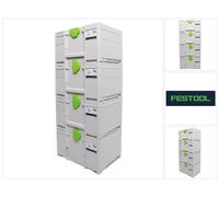 Festool SYS3 M 237 Systainer set 396 x 296 x 237 mm - 21,4 l (4x 204843)
