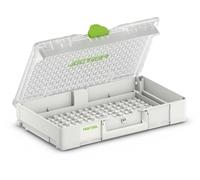 Festool SYS3 ORG L 89 Systainer³ Organizer para Piezas Pequeñas | Tapa transparente, 20 compartimentos, carga admisible 20 kg - compatible con sistema Systainer³