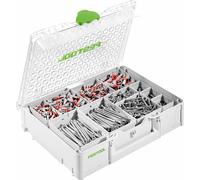 Festool SYS3 ORG M 89 SD, organizador Systainer (577353) + surtido de 650 piezas de tornillos SPAX y fischer