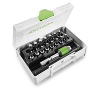 Festool SYS3 XXS CE-TX BHS 60, Adaptador para atornillador, Vástago hexagonal para brocas, Negro, Plateado, 17 piezas, 25 mm, 66 g