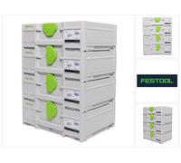 Festool Systainer Set 4x SYS3 M 137 ( 4x 204841 ) 10,4 litros 396x296x137mm Maletín de herramientas enlazable