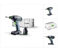 Festool T 18+3 Li-Basic Taladro atornillador a batería en Systainer ( 574763 ) - Sin batería, sin cargador incluidos