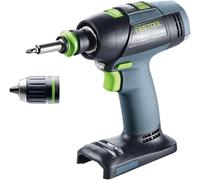 Festool Taladro atornillador a batería T 18+3 Basic Negro/verde