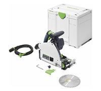 Festool TS 60 KEBQ-Plus Sierra de Incisión Circular Profesional | Motor EC-TEC, KickbackStop, FastFix, compatible con rieles guía FSK - sierra de inmersión para carpinteros