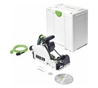 Festool TSV 60 KEBQ-Plus Sierra de Incisión con Pre-Corte | Sierra circular de inmersión profesional - 60 mm profundidad - compatible con rieles FS y FSK - motor EC-TEC