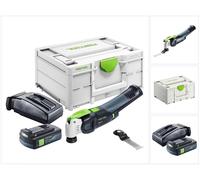 Festool VECTURO OSC 18 E-Basic oscilador sin cable 18 V Starlock Max Brushless + 1x batería recargable 3,0 Ah + cargador + systainer