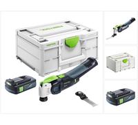 Festool VECTURO OSC 18 E-Basic oscilador sin cable 18 V Starlock Max Brushless + 1x batería recargable 3,0 Ah + Systainer - sin cargador