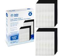 Fette Filter - 115115 Filtro HEPA H13 Premium compatible con Winix Filter A 115115 Tamaño 21 Purificador de aire de onda de plasma AM90 P300 5300 5500 5300-2 6300-2 6300 C909 9800 C535 2 + Paquete de