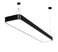FEWDSCA Lámpara Colgante Rectangular Led Moderna, Lámpara Colgante de Mesa de Billarmalista, Luminaria de Altura Ajustable para Sala de Billar, Comedor, Oficina/Luz Neutra-4000K/90Cm-45W