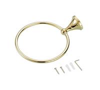 FewNvWa Toallero de Latón con Barra Organizadora Anillo Colgador Soporte Estante para Baño Material Anticorrosivo Y Diseño Clásico Apto para Casa Hote, tal como se describe, anillo