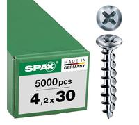 FEX-KS, 4,2 x 30 mm, 5000 unidades, rosca especial, cabeza avellanada, ranura en cruz H2, punta autoperforante, WIROX, control a máquina - 1411010400308K1