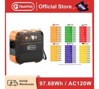 FF Flashfish 230V Mini estación de energía portátil recargable 120W 97.68Wh batería generador Solar banco de energía tipo C para avión 230V EU