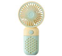 FGNS (2 Piezas )Mini ventiladores de mano con Batería Lition, Ventilador Personal Alimentado por USB, pequeño ventilador eléctrico estudiante bolsillo ventilador portátil Mini aire acondicionado portá