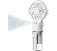 FGNS Mini Ventilador de mano con agua, Ventilador Portátil nebulizador, humidificación silenciosa, Mini Ventilador de mano Recargable Cuatro velocidades del Viento con pulverización Agua para Exterior