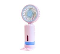 FGNS. Mini Ventilador de mano de agua con soporte de movi , Ventilador recargable USB Portable tres velocidades, Ventilador 20ml de Agua de Enfriamiento en Spray para viajes Oficinas en el hogar