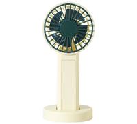 FGNS. Mini ventiladores de mano con Batería Lition, Ventilador Personal Alimentado por USB, Pequeño ventilador con luz nocturna. ventilador portátil Mini aire acondicionado portátil Yellow