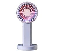 FGNS Mini ventiladores de mano con Batería Lition, Ventilador Personal Alimentado por USB, Pequeño ventilador con luz nocturna. ventilador portátil Mini aire acondicionado portátil Purple