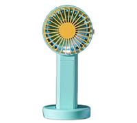 FGNS Mini ventiladores de mano con Batería Lition, Ventilador Personal Alimentado por USB, Pequeño ventilador con luz nocturna. ventilador portátil Mini aire acondicionado portátil Green