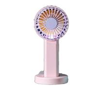 FGNS Mini ventiladores de mano con Batería Lition, Ventilador Personal Alimentado por USB, Pequeño ventilador con luz nocturna. ventilador portátil Mini aire acondicionado portátil