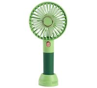 FGNS Ventilador de mano, Batería Lition ventilador portátil, ventilador recargable USB, Ventilador personal a batería con 3 velocidades para oficina,exteriores, escuela, trabajo, camping,etc. Green